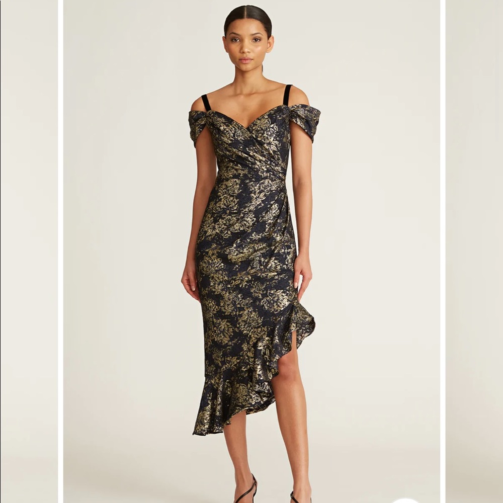 SALE❤️THEIA Freya Draped Cocktail Dress